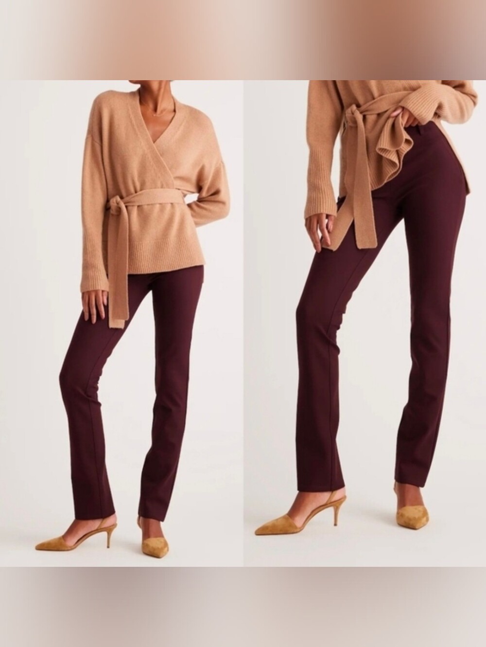 Quince Ultra-Stretch Ponte Straight Leg Pants